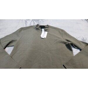 The Commons Medium Green Long Sleeve Ottoman Texture Crewneck Sweater NWT